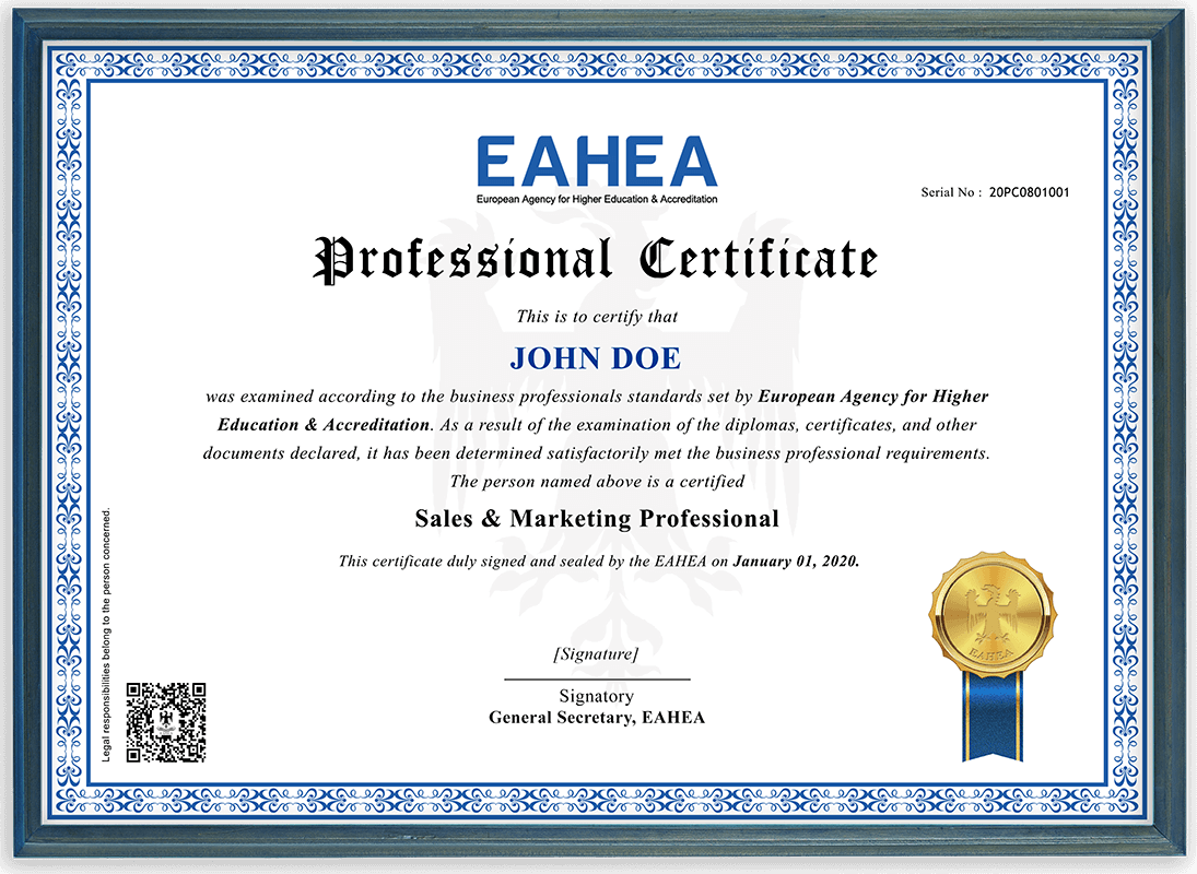 What is Certificate of Higher Education?